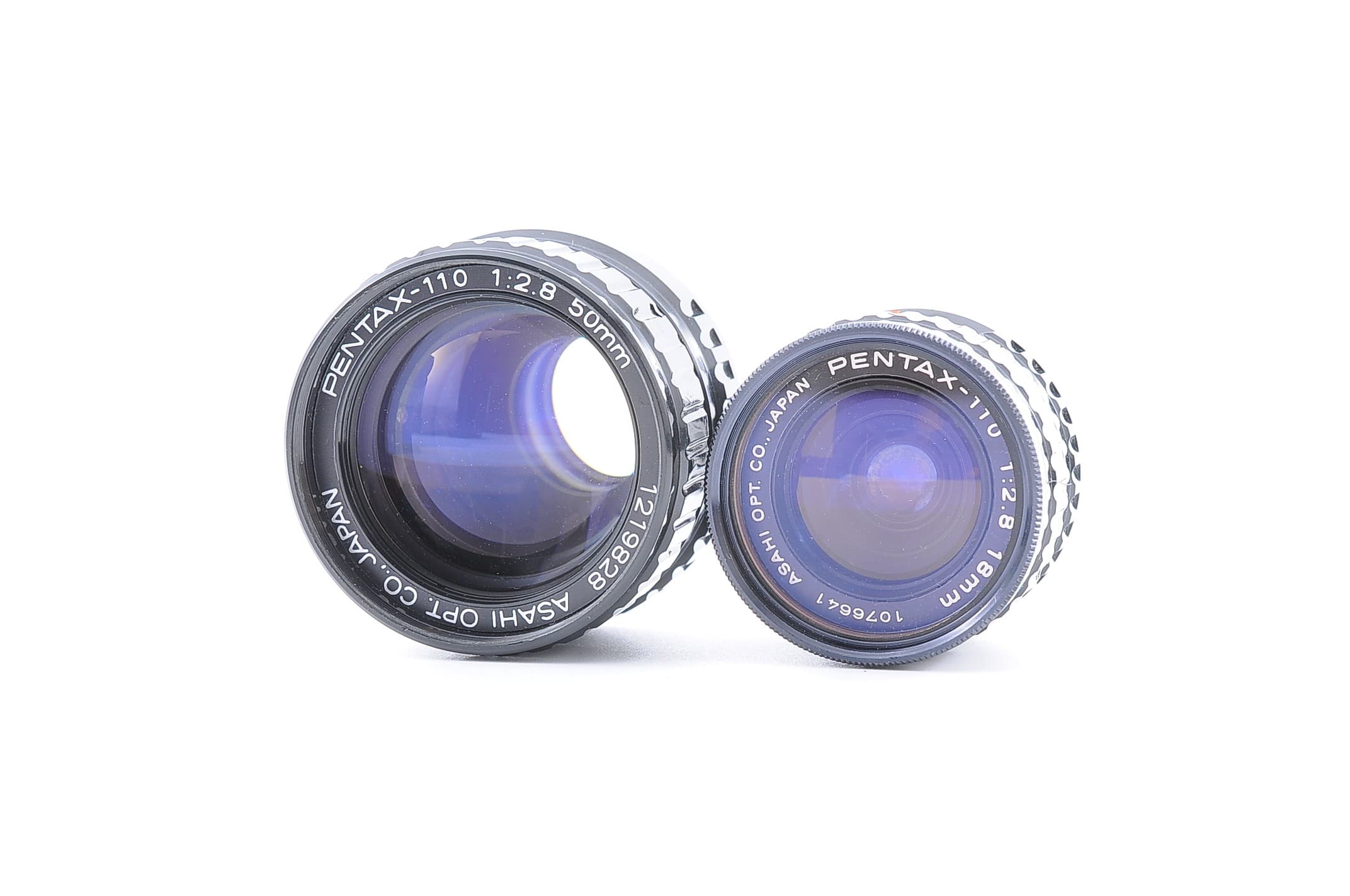 Pentax Auto-110 50mm f2.8 & 18mm f2.8 lenses 260614-07