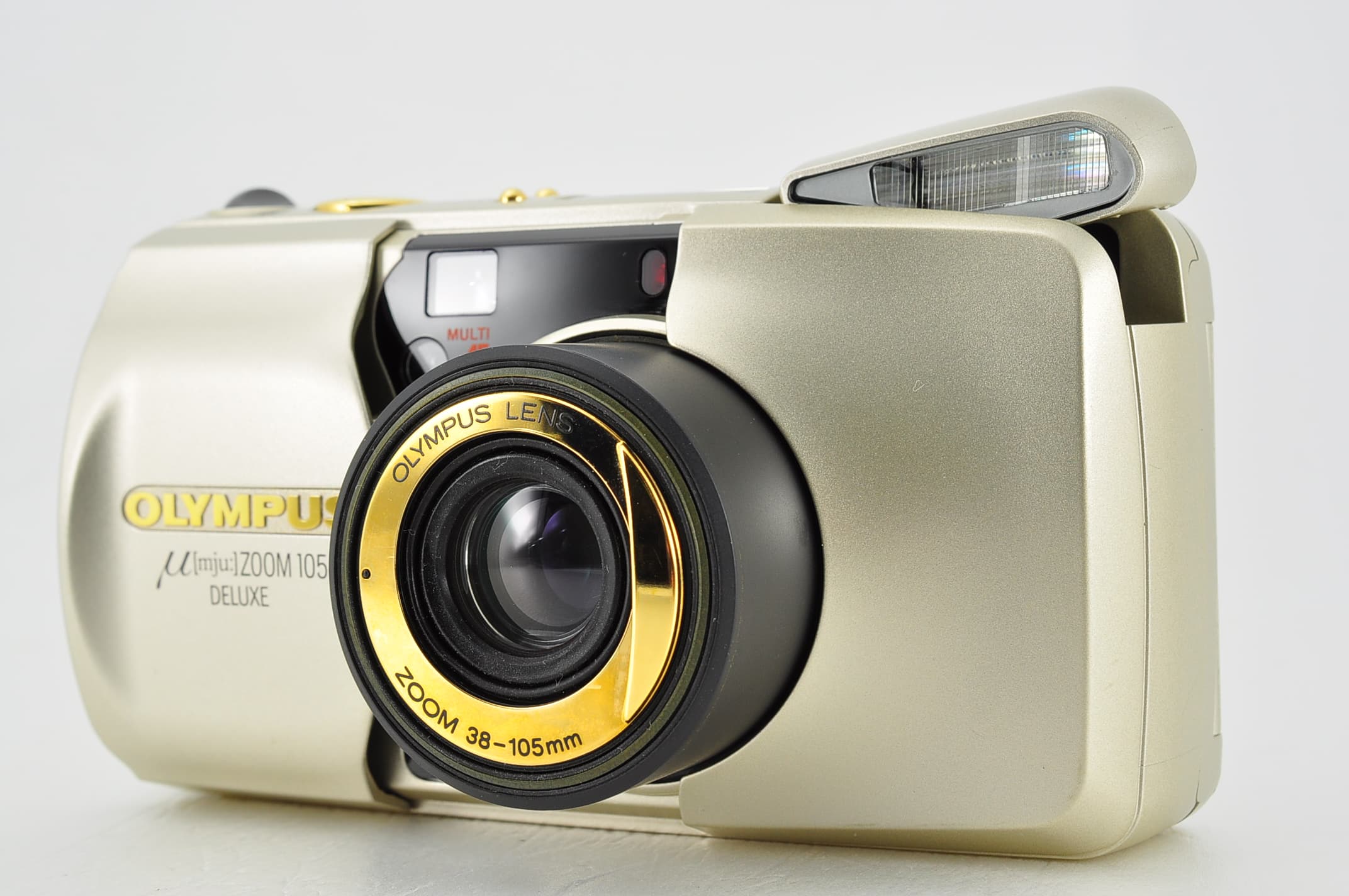 Olympus μ mju Zoom 105 Deluxe 35mm Film Camera Near Mint