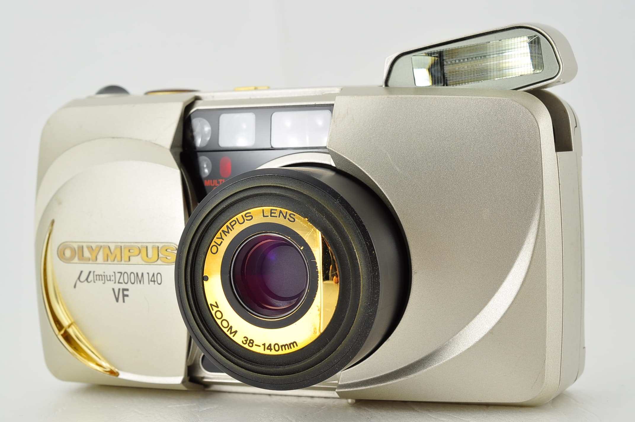 Olympus μ mju zoom 140 VF 35mm Film Camera Near Mint