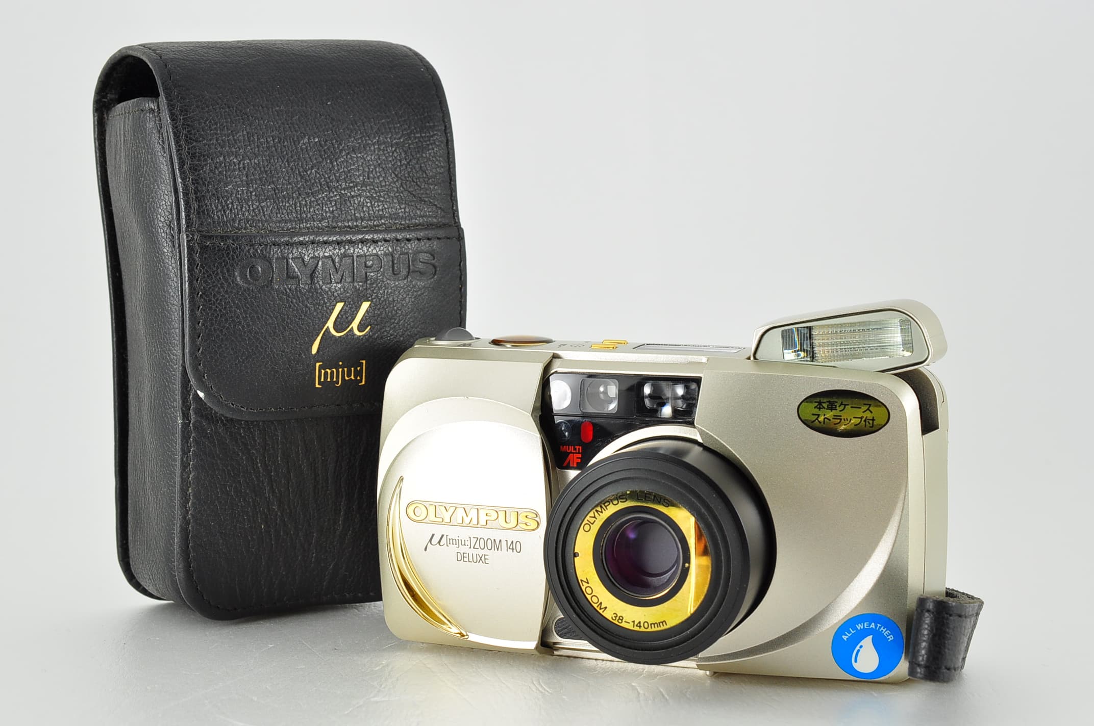 Olympus Mju μ Zoom 140 Deluxe 35mm Film Camera Near Mint