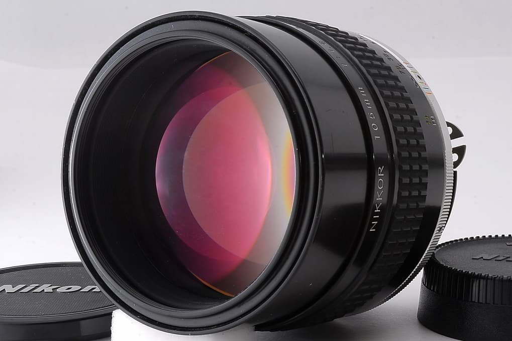 Nikon Ai-s Nikkor 105mm f/1.8 MF Telephoto Lens F-mount AIS