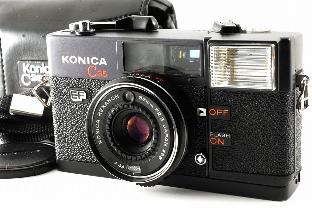 Konica C35 EF 38mm F2.8 Film Camera Flash Case Filter