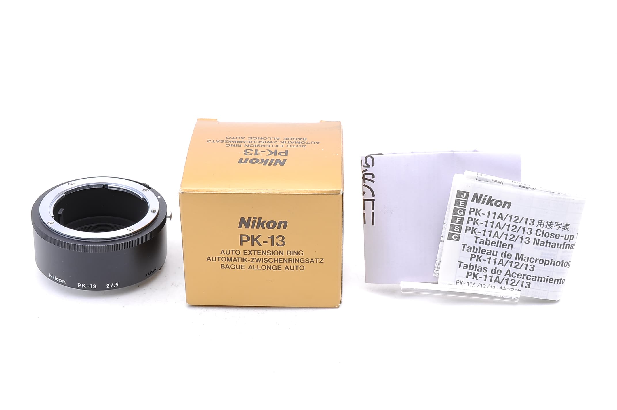 Nikon PK-13 Auto Extension Ring Unused co1322