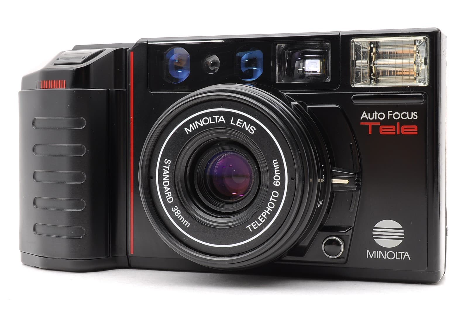 Near MINT , All Works Minolta AF-Tele Point & Shoot 35mm Film Camera From Japan