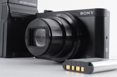 SONY DSC-WX500 Near MINT 35 Languages w/ Strap, Charger, Battery Shipping Japan