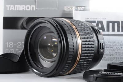 TAMRON 18-270 F/3.5-6.3 canon Lens Near MINT w/ Front and Rear Caps, Hood