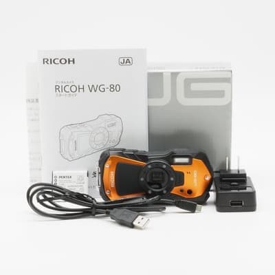 Fotocamera digitale Ricoh WG-80 ARANCIONE quasi come nuova testata dal...