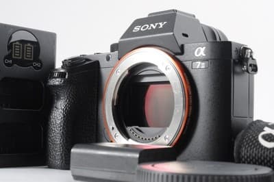 SONY a7Ⅱ Mirrorless Digital Camera Body Near MINT w/ Cap, Strap, Battery