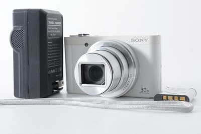 Fotocamera compatta Sony Cyber-shot WX500 bianca quasi come nuova con...