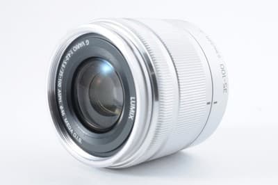 PANASONIC LUMIX G VARIO 35-100mm F/4-5.6 Silver Lens Near MINT