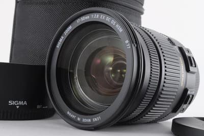 Sigma 17-50mm F/2.8 EX DC OS HSM Lens for Canon EF Near MINT.