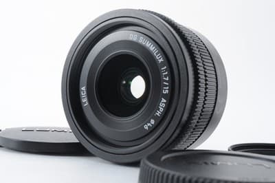 PANASONIC Lumix DG SUMMILUX 15mm F/1.7 ASPH. 46mm Lens Near MINT