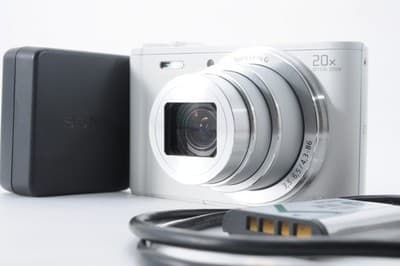 Sony Cyber-shot DSC-WX350 Digital Camera White - Near MINT