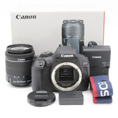 Canon EOS Kiss X90 Standard Zoom Lens Kit Near MINT From Japan Tested Working.