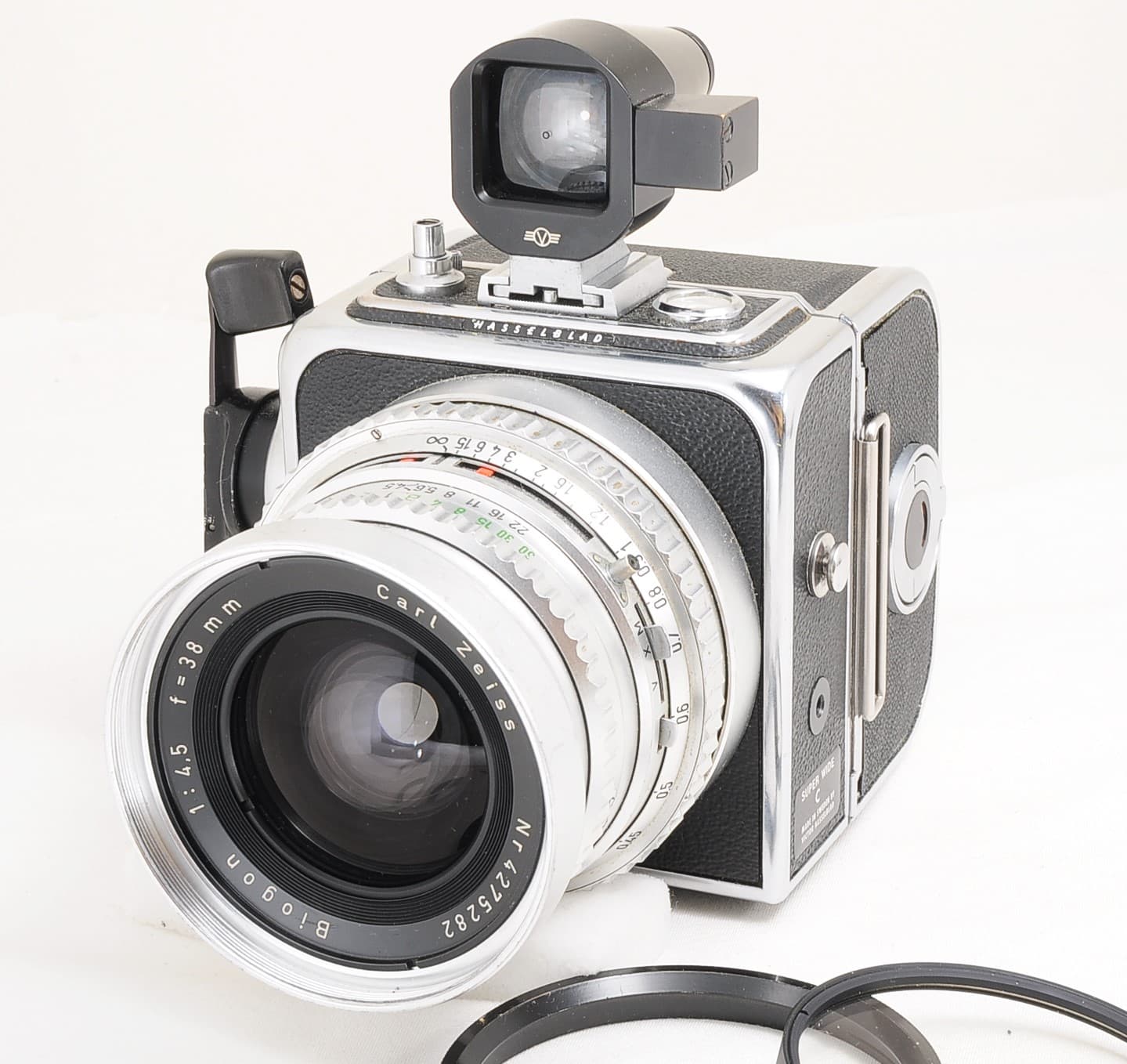 Hasselblad SWC SUPER WIDE C 6x6 Medium Film camera Biogon 38mm f4.5 Silver