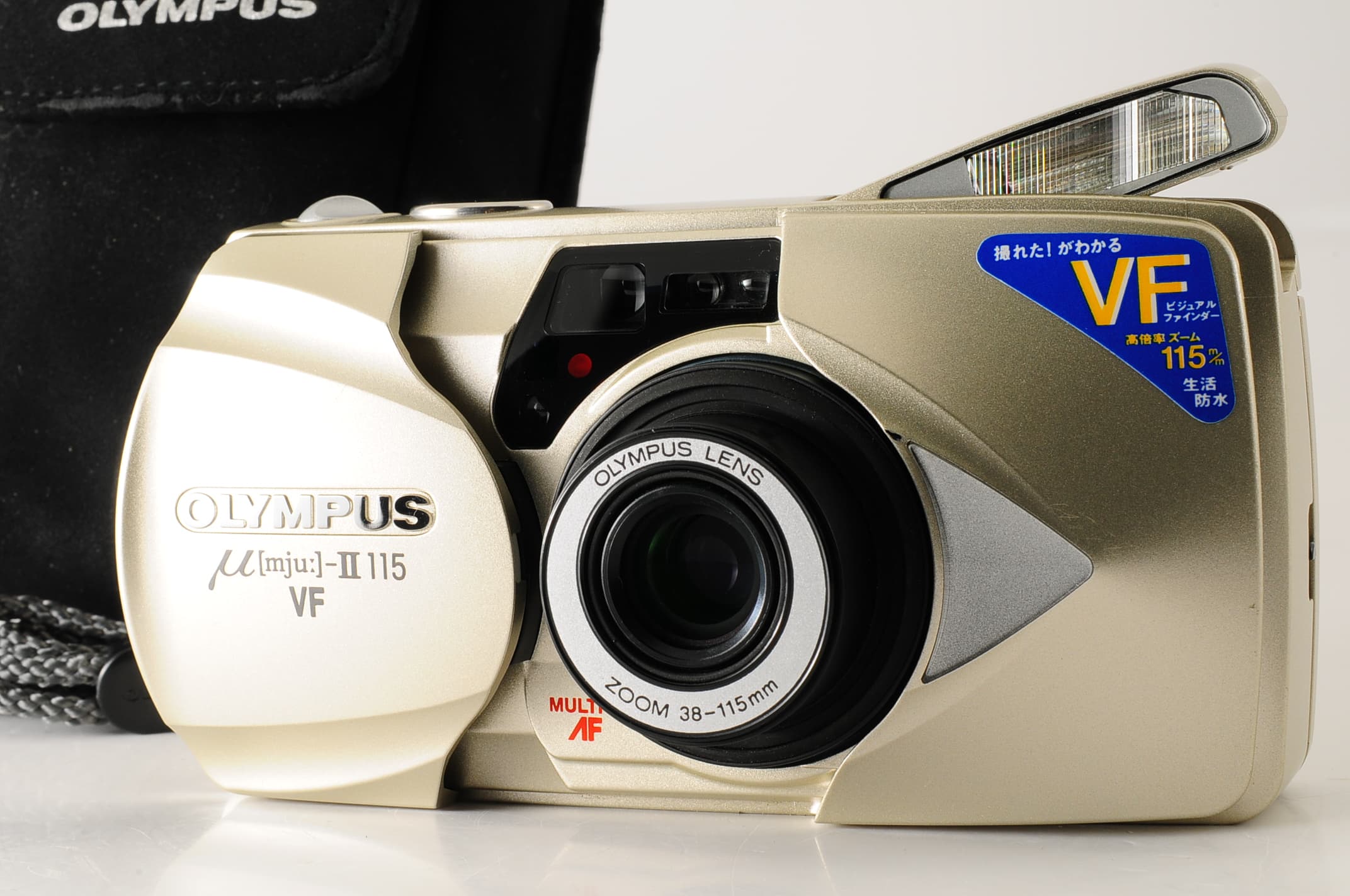 Olympus mju μ Stylus II 115 VF Point & Shoot Film Camera From JAPAN