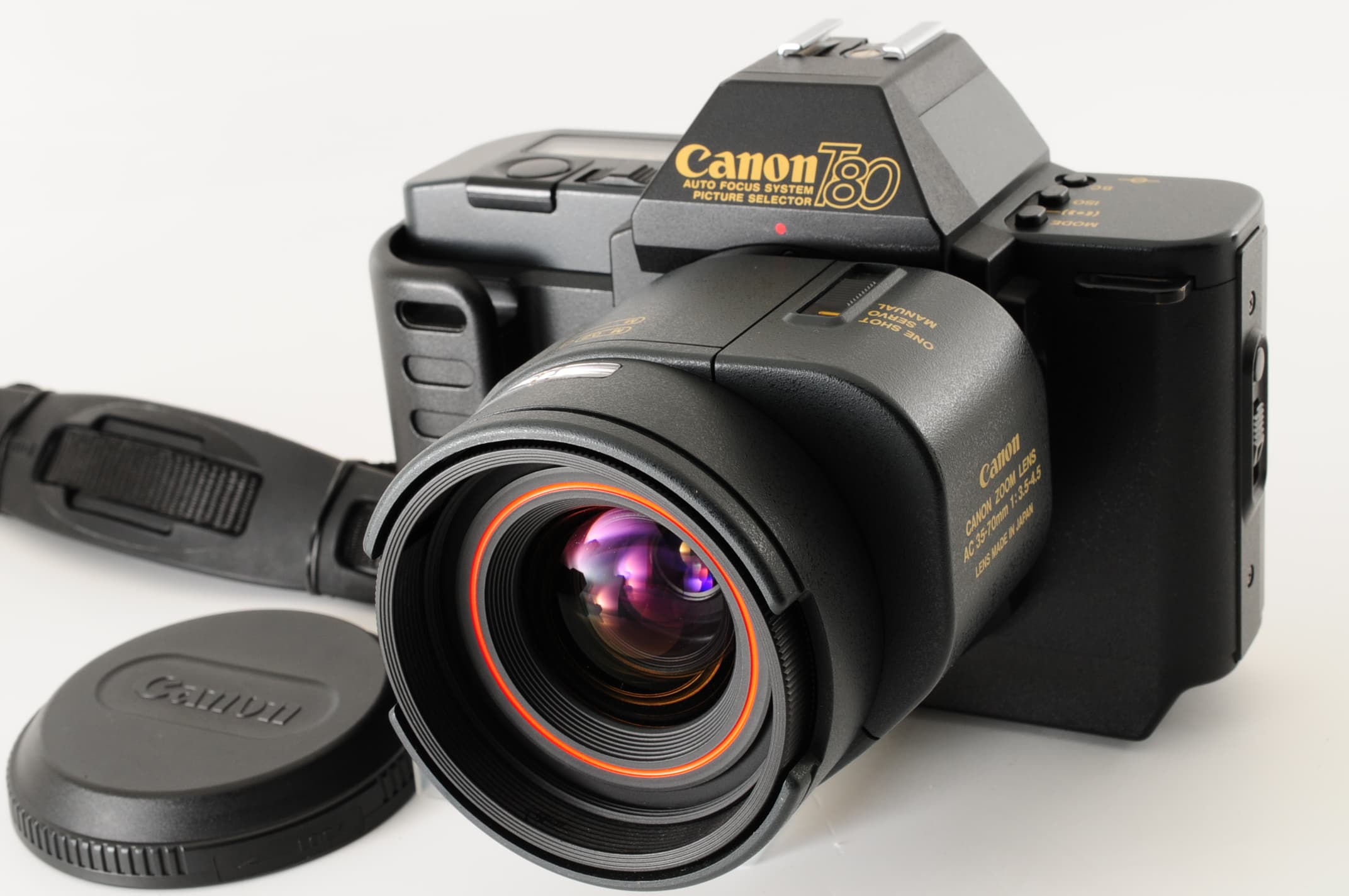 Canon T80 35mm Film SLR Camera + AC 35-70mm f/3.5-4.5